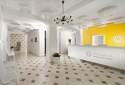 Spa Rezeption des Badenia Hotel Praha in Franzensbad