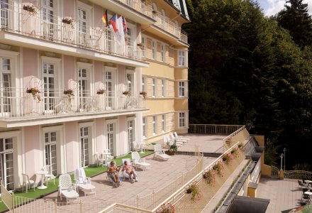 Sonnenterrasse im Ensana Health Spa Hotel Vltava in Marienbad