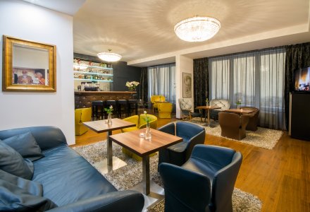 Lounge im Luxury Spa & Wellness Hotel Prezident in Karlsbad © Hotel