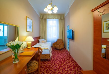 Einzelzimmer Standard (A) im Spa Resort PAWLIK-AQUAFORUM in Franzensbad © foto PM