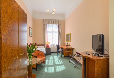Einzelzimmer Komfort im Kurhotel Belvedere in Franzensbad © Hotel