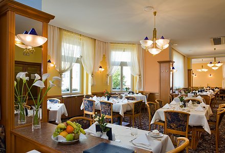 Restaurant im MONTI Spa Hotel in Franzensbad  © romanknedlik.com