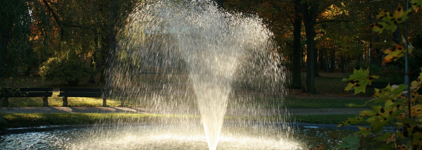 Springbrunnen im Kurpark in Franzensbad