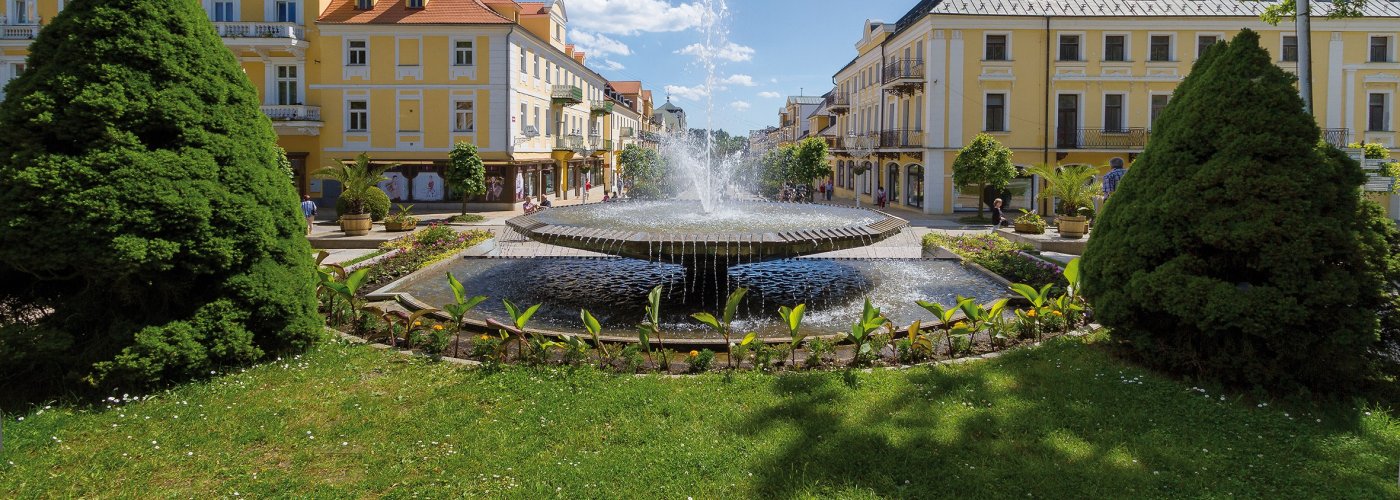 Fontäne in der Narodi Straße in Franzensbad © vanGeo - stock.adobe.com